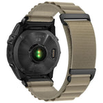 Cinturino per orologio in nylon a due sezioni con fibbia a C, ideale per alta montagna., For Gamin 22mm