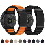 Cinturino per orologio in nylon a due sezioni con fibbia a C, ideale per alta montagna., For Gamin 26mm