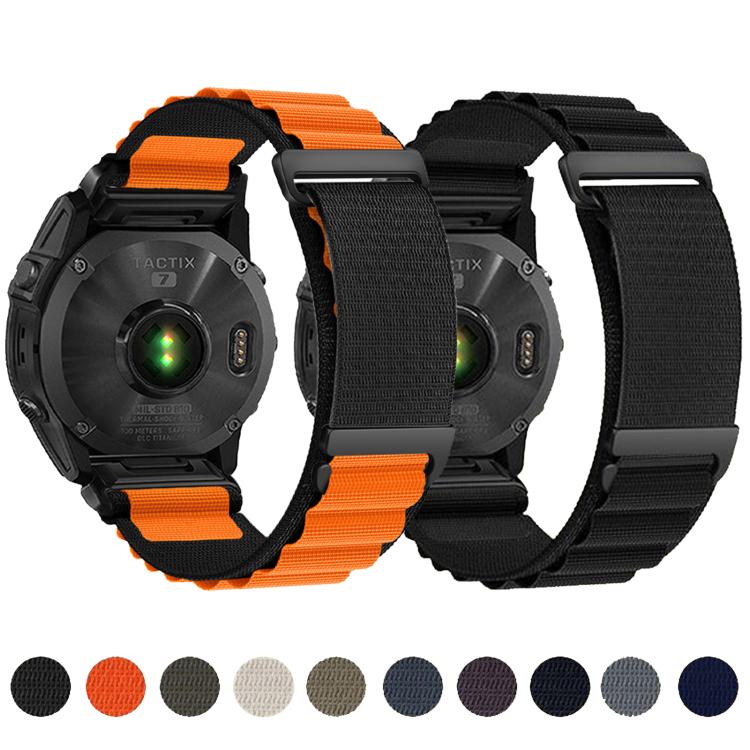 Cinturino per orologio in nylon a due sezioni con fibbia a C, ideale per alta montagna., For Gamin 26mm