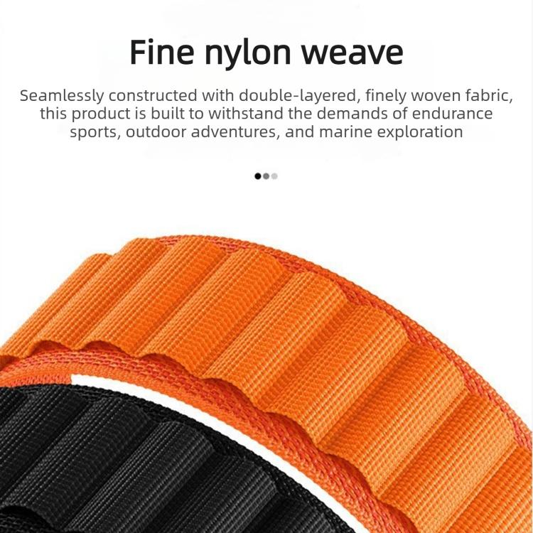 Cinturino per orologio in nylon a due sezioni con fibbia a C, ideale per alta montagna., For Gamin 26mm