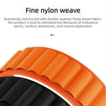 Cinturino per orologio in nylon a due sezioni con fibbia a C, ideale per alta montagna., For Gamin 20mm