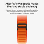Cinturino per orologio in nylon a due sezioni con fibbia a C, ideale per alta montagna., For Gamin 26mm