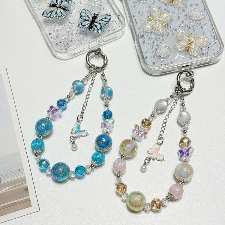 Custodia per telefono in TPU e resina epossidica con farfalla 3D glitterata e bracciale a catena, For iPhone 13 Pro Max, For iPhone 13 Pro, For iPhone 13, For iPhone 12, For iPhone 12 Pro Max, For iPhone 12 Pro