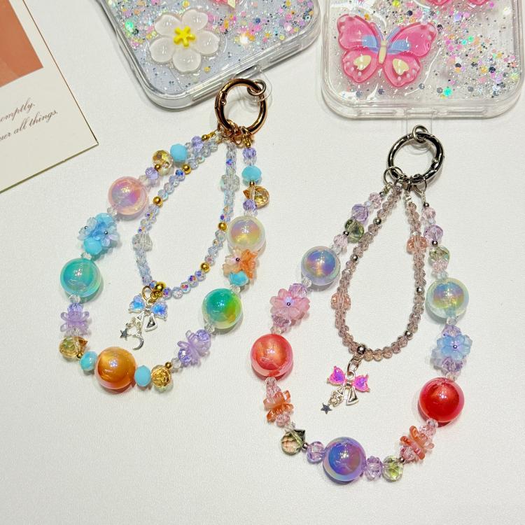 Custodia per telefono in TPU e resina epossidica con farfalla 3D glitterata e catena a bracciale, For iPhone 15 Pro Max, For iPhone 15 Pro, For iPhone 15 Plus, For iPhone 15