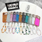 Custodia per telefono in TPU con paillettes glitterate effetto diamante e catena a bracciale, For iPhone 13 Pro Max, For iPhone 13 Pro, For iPhone 13