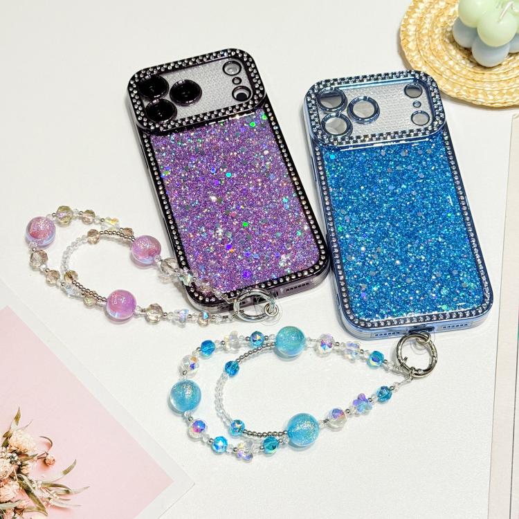 Custodia per telefono in TPU con paillettes glitterate effetto diamante e catena a bracciale, For iPhone 13 Pro Max, For iPhone 13 Pro, For iPhone 13