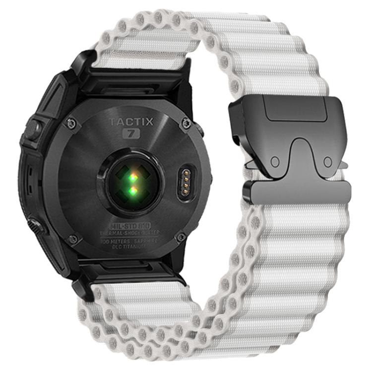 Cinturino per orologio in nylon a coste larghe con fibbia da paracadute, ideale per fuoristrada., For Gamin 26mm, For Gamin 22mm, For Gamin 20mm