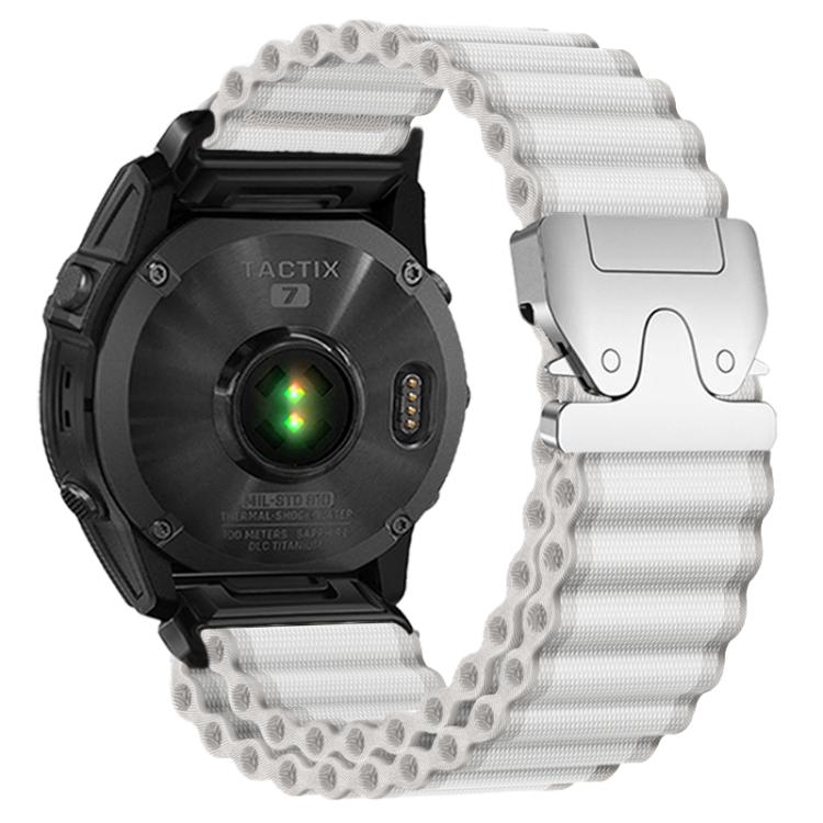 Cinturino per orologio in nylon a coste larghe con fibbia da paracadute, ideale per fuoristrada., For Gamin 26mm, For Gamin 22mm, For Gamin 20mm