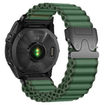 Cinturino per orologio in nylon a coste larghe con fibbia da paracadute, ideale per fuoristrada., For Gamin 26mm, For Gamin 22mm, For Gamin 20mm