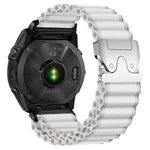 Cinturino per orologio in nylon a coste larghe con fibbia da paracadute, ideale per fuoristrada., For Gamin 26mm, For Gamin 22mm, For Gamin 20mm