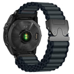 Cinturino per orologio in nylon a coste larghe con fibbia da paracadute, ideale per fuoristrada., For Gamin 26mm, For Gamin 22mm, For Gamin 20mm