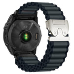 Cinturino per orologio in nylon a coste larghe con fibbia da paracadute, ideale per fuoristrada., For Gamin 26mm, For Gamin 22mm, For Gamin 20mm
