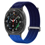 Cinturino per orologio con chiusura in metallo, in nylon traspirante a doppia maglia, effetto nuvola, con passante in nylon., For Samsung Galaxy Watch8 / Watch8 Classic