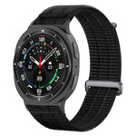Cinturino per orologio con chiusura in metallo, in nylon traspirante a doppia maglia, effetto nuvola, con passante in nylon., For Samsung Galaxy Watch8 / Watch8 Classic