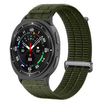 Cinturino per orologio con chiusura in metallo, in nylon traspirante a doppia maglia, effetto nuvola, con passante in nylon., For Samsung Galaxy Watch8 / Watch8 Classic