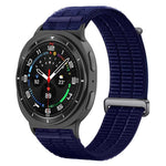 Cinturino per orologio con chiusura in metallo, in nylon traspirante a doppia maglia, effetto nuvola, con passante in nylon., For Samsung Galaxy Watch8 / Watch8 Classic