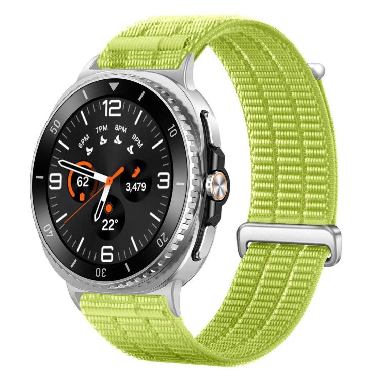 Cinturino per orologio con chiusura in metallo, in nylon traspirante a doppia maglia, effetto nuvola, con passante in nylon., For Samsung Galaxy Watch8 / Watch8 Classic