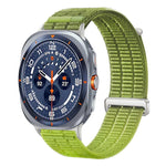 Cinturino per orologio con chiusura in metallo, in nylon traspirante a doppia maglia, effetto nuvola, con passante in nylon., For Samsung Galaxy Watch Ultra 47mm / Ultra 2025