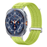 Cinturino per orologio con chiusura in metallo, in nylon traspirante a doppia maglia, effetto nuvola, con passante in nylon., For Samsung Galaxy Watch Ultra 47mm / Ultra 2025