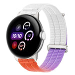 Cinturino per orologio con chiusura in metallo, in nylon traspirante a doppia maglia, effetto nuvola, con passante in nylon., For Google Pixel Watch 4 / 3 45mm, For Google Pixel Watch 4 / 3 / 2 / 1 41mm
