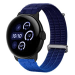 Cinturino per orologio con chiusura in metallo, in nylon traspirante a doppia maglia, effetto nuvola, con passante in nylon., For Google Pixel Watch 4 / 3 45mm, For Google Pixel Watch 4 / 3 / 2 / 1 41mm