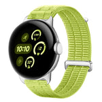 Cinturino per orologio con chiusura in metallo, in nylon traspirante a doppia maglia, effetto nuvola, con passante in nylon., For Google Pixel Watch 4 / 3 45mm, For Google Pixel Watch 4 / 3 / 2 / 1 41mm