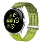 Cinturino per orologio con chiusura in metallo, in nylon traspirante a doppia maglia, effetto nuvola, con passante in nylon., For Google Pixel Watch 4 / 3 45mm, For Google Pixel Watch 4 / 3 / 2 / 1 41mm