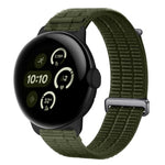 Cinturino per orologio con chiusura in metallo, in nylon traspirante a doppia maglia, effetto nuvola, con passante in nylon., For Google Pixel Watch 4 / 3 45mm, For Google Pixel Watch 4 / 3 / 2 / 1 41mm
