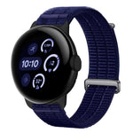 Cinturino per orologio con chiusura in metallo, in nylon traspirante a doppia maglia, effetto nuvola, con passante in nylon., For Google Pixel Watch 4 / 3 45mm, For Google Pixel Watch 4 / 3 / 2 / 1 41mm