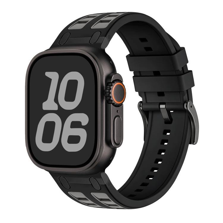 Cinturino per orologio in silicone dai colori vivaci a contrasto, For Apple Watch 46mm / 49mm / 45mm / 44mm
