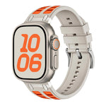 Cinturino per orologio in silicone dai colori vivaci a contrasto, For Apple Watch 46mm / 49mm / 45mm / 44mm