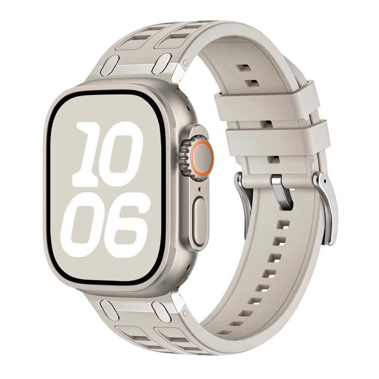 Cinturino per orologio in silicone dai colori vivaci a contrasto, For Apple Watch 46mm / 49mm / 45mm / 44mm