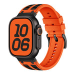 Cinturino per orologio in silicone dai colori vivaci a contrasto, For Apple Watch 42mm / 41mm / 40mm / 38mm