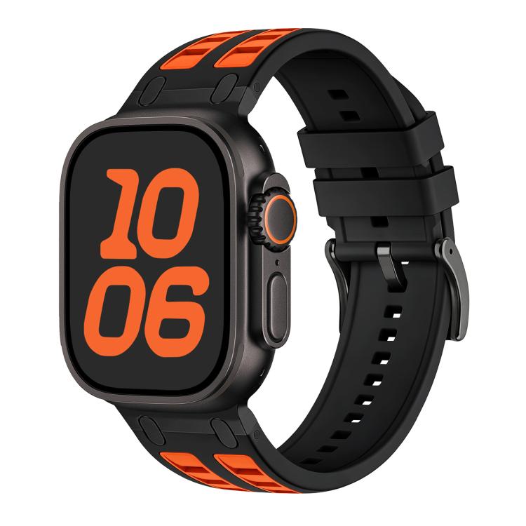 Cinturino per orologio in silicone dai colori vivaci a contrasto, For Apple Watch 42mm / 41mm / 40mm / 38mm