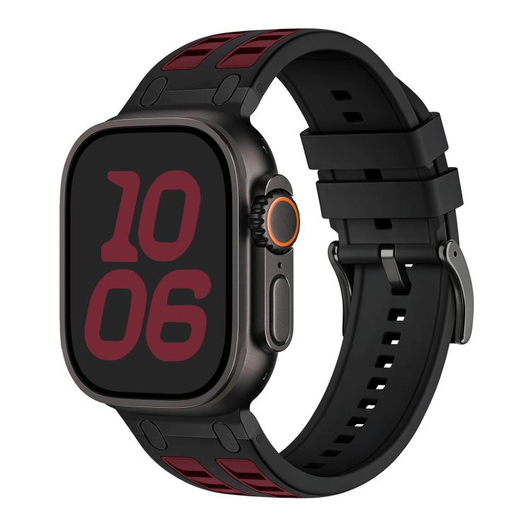 Cinturino per orologio in silicone dai colori vivaci a contrasto, For Apple Watch 42mm / 41mm / 40mm / 38mm