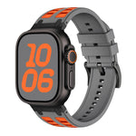 Cinturino per orologio in silicone dai colori vivaci a contrasto, For Apple Watch 42mm / 41mm / 40mm / 38mm