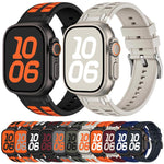 Cinturino per orologio in silicone dai colori vivaci a contrasto, For Apple Watch 46mm / 49mm / 45mm / 44mm