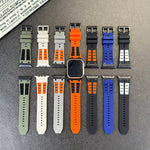 Cinturino per orologio in silicone dai colori vivaci a contrasto, For Apple Watch 46mm / 49mm / 45mm / 44mm