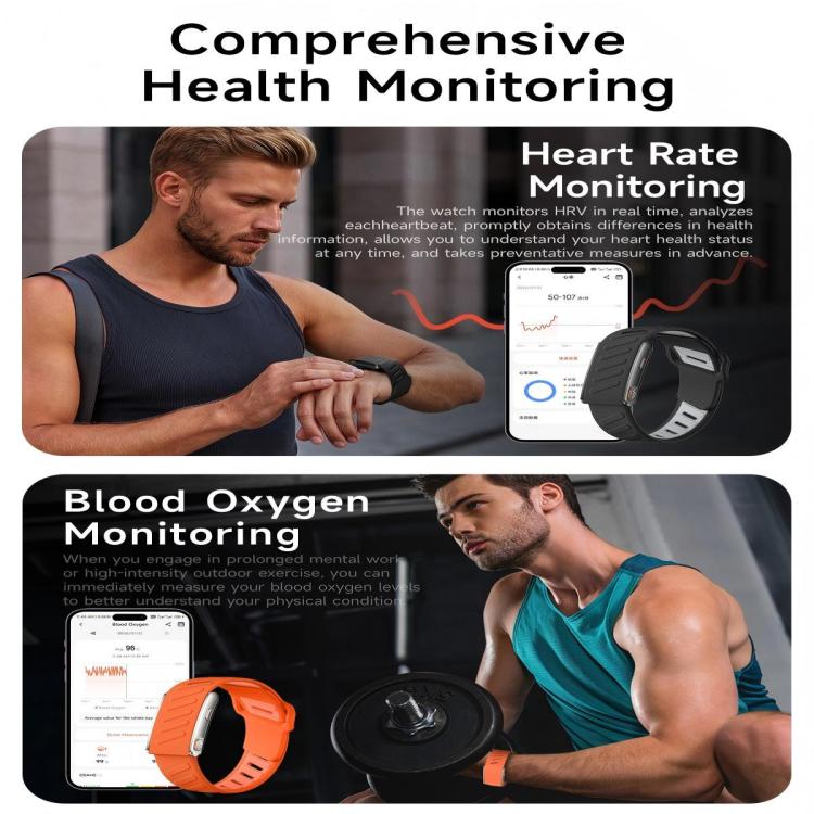 Braccialetto intelligente KR96 Pro senza schermo con cinturino in silicone, supporto per il monitoraggio della salute e diverse modalità sportive.