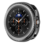 Custodia protettiva per orologio in PC con cornice metallica girevole., For Samsung Galaxy Watch8 Classic 46mm