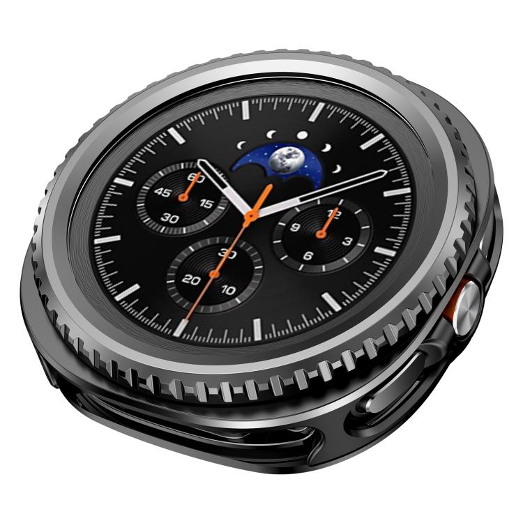 Custodia protettiva per orologio in PC con cornice metallica girevole., For Samsung Galaxy Watch8 Classic 46mm