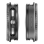 Custodia protettiva per orologio in PC con cornice metallica girevole., For Samsung Galaxy Watch8 Classic 46mm