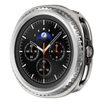 Custodia protettiva per orologio in PC con cornice metallica girevole., For Samsung Galaxy Watch8 Classic 46mm