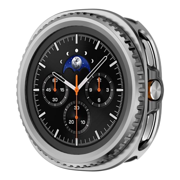 Custodia protettiva per orologio in PC con cornice metallica girevole., For Samsung Galaxy Watch8 Classic 46mm