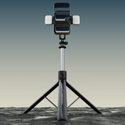X5SE Portable Live Streaming Phone Stand 1.7m Extension Bluetooth Remote Control Selfie Stick Tripod, X5SE
