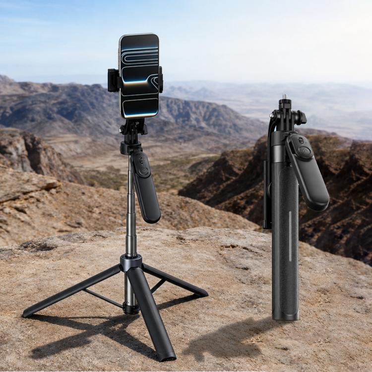 Selfie stick treppiede stabilizzato 4 assi Bluetooth 1,3m
