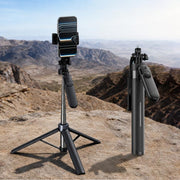 X2 1.3m Extendable 4-Axis Stabilization Phone Holder Bluetooth Remote Control Selfie Stick Tripod, X2