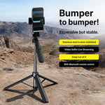 Selfie stick treppiede stabilizzato 4 assi Bluetooth 1,3m