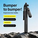 Selfie stick treppiede stabilizzato 4 assi Bluetooth 1,3m