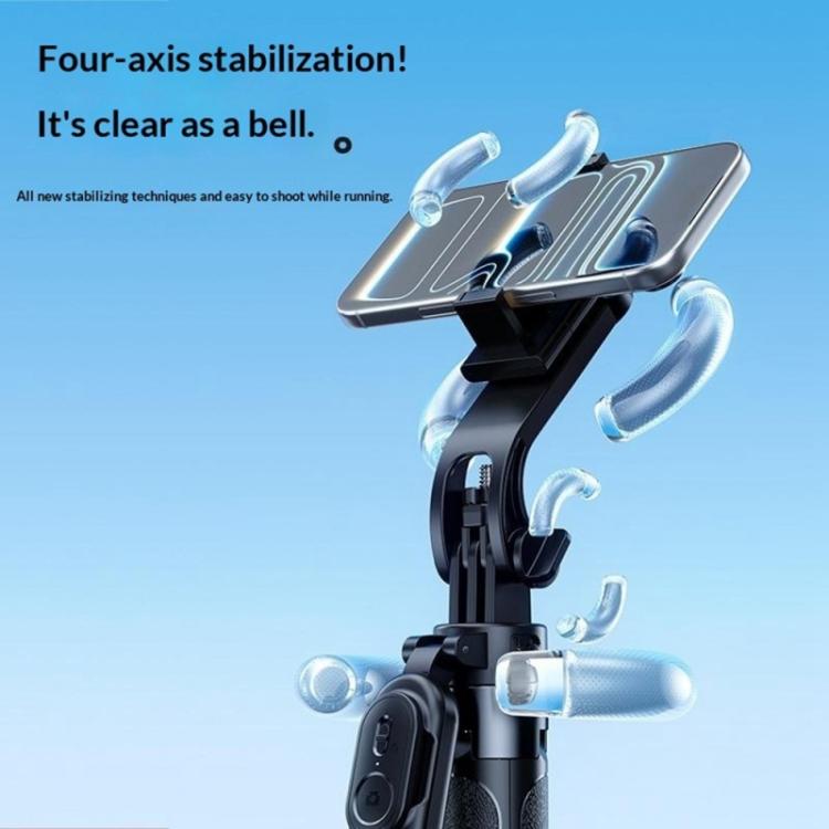 Selfie stick treppiede stabilizzato 4 assi Bluetooth 1,3m